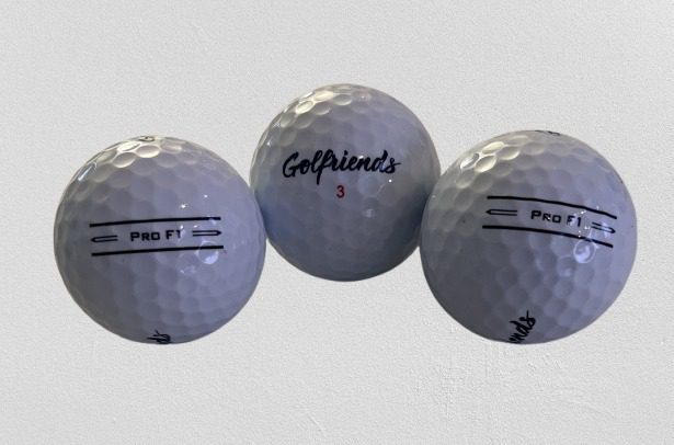 White golf ball isolated on transparent background